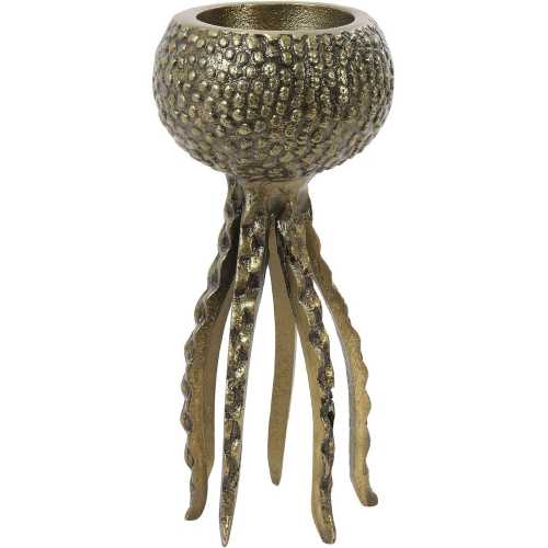 Light and Living Octopus Half Candle Holder Bronze Naken Interiors